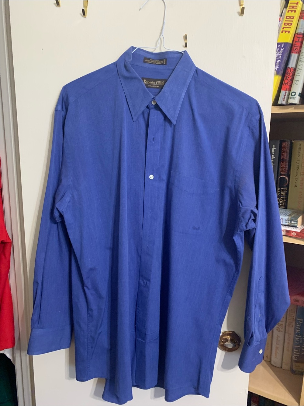 Men's Royal Blue Long-Sleeve Dress Shirt
